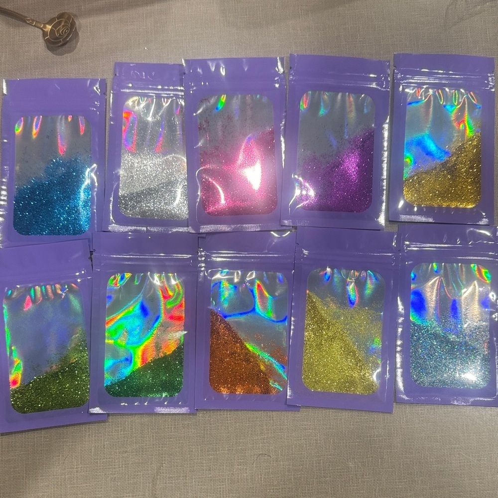 Colorful Glitter Packets Set